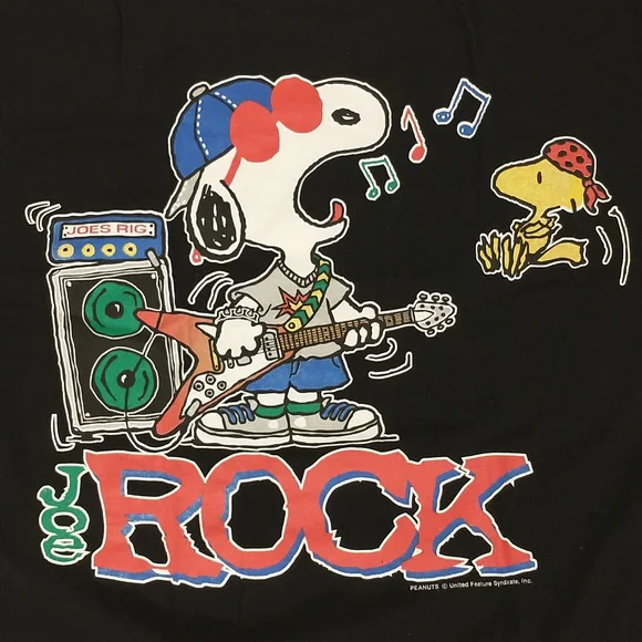 Vintage Shirts Joe Rock Peanuts Vintage T Shirt 9s Tee Usa Md